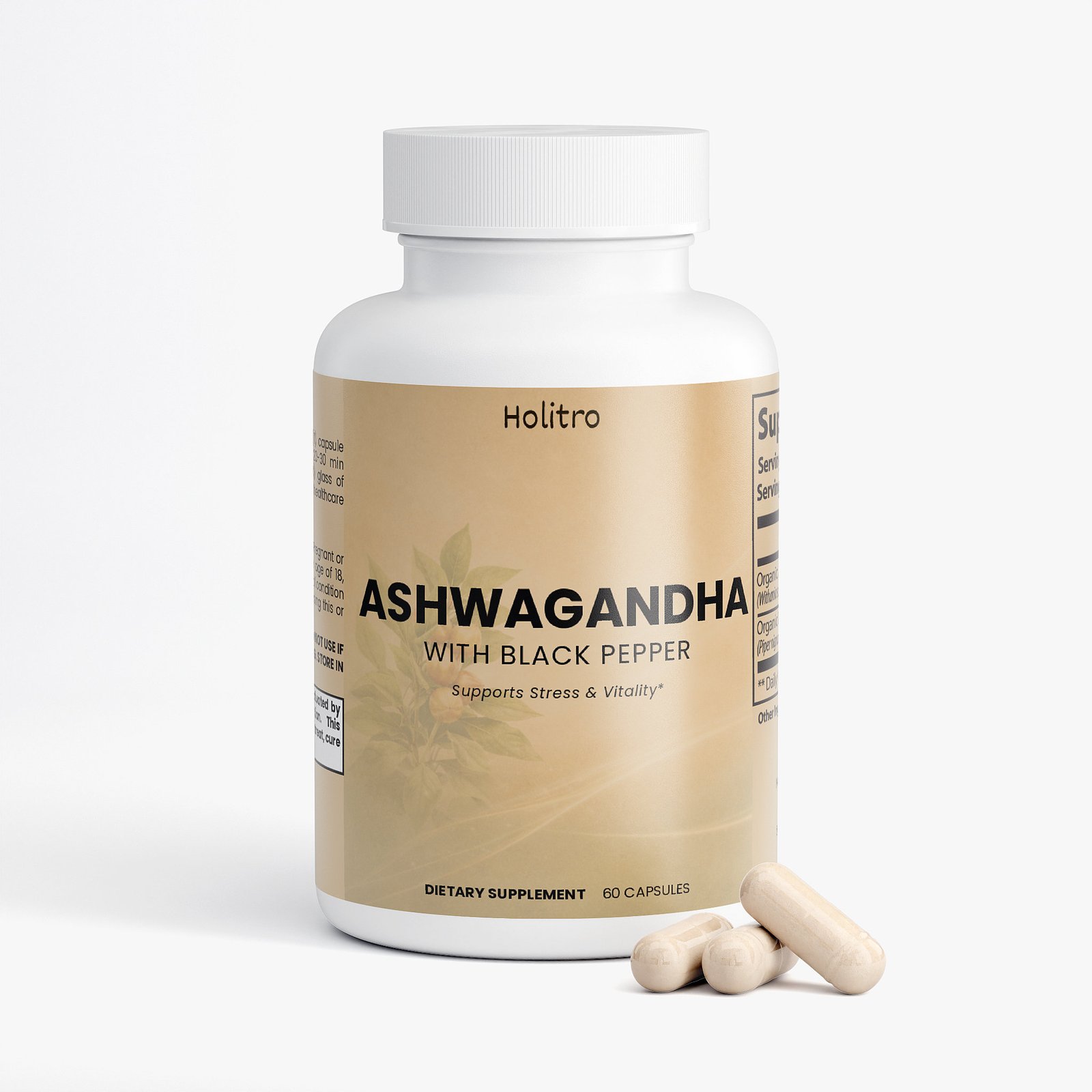 Organic Ashwagandha & Black Pepper