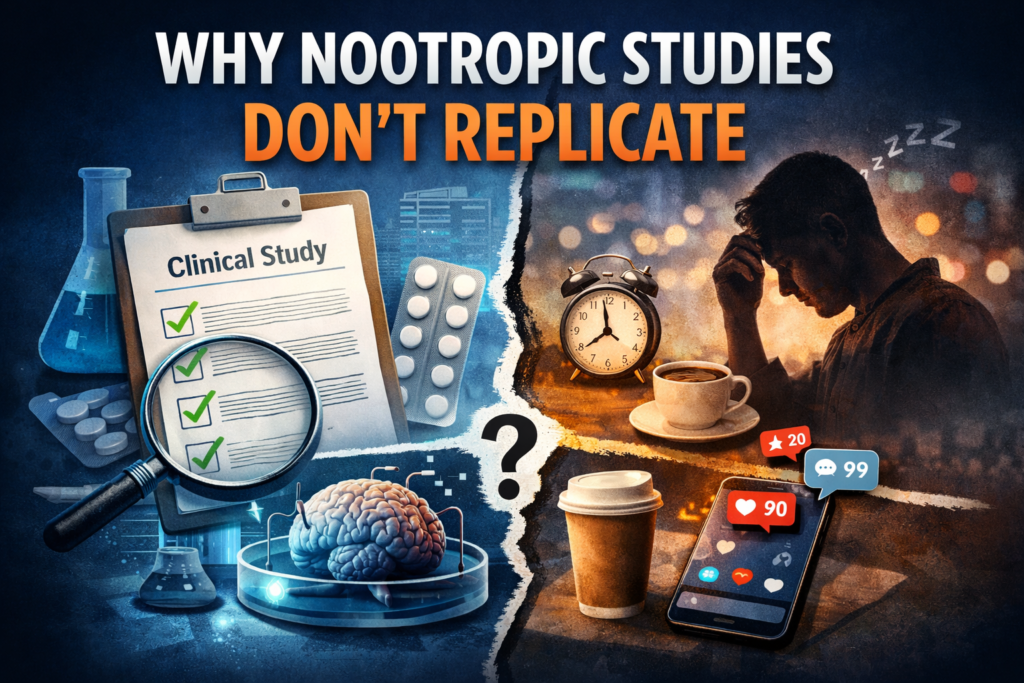 why nootropic studies don’t replicate